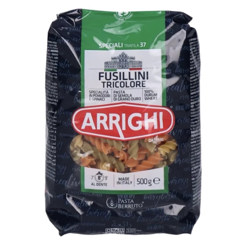 Cestoviny Fusilli Semolinové 500g Arighi