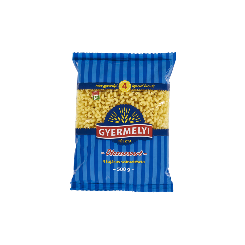 Cestoviny Vrtuľky Talianské 4 vaječné 500g Gyermelyi