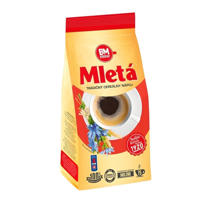 Kávovina Mletá - Tradičný Cereálny Nápoj 500g BM Kávoviny