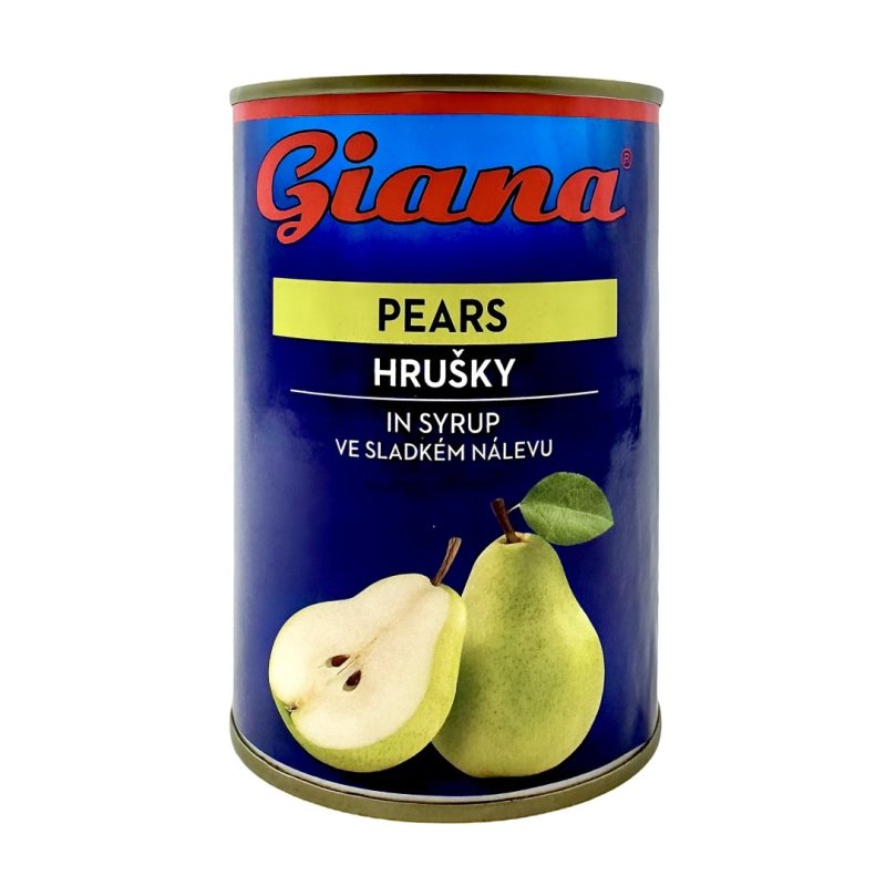 Kompót Hrušky 425ml PP230g Giana