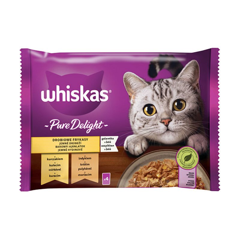 Krmivo Whiskas kapsičky Pure Delight 4x85g