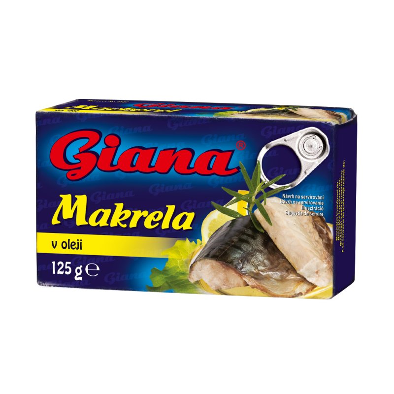 Makrela v rastlinom oleji 125g Giana