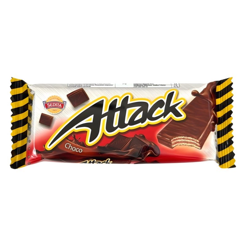 Oblátky Attack Čokoláda 30g clm.Sedita