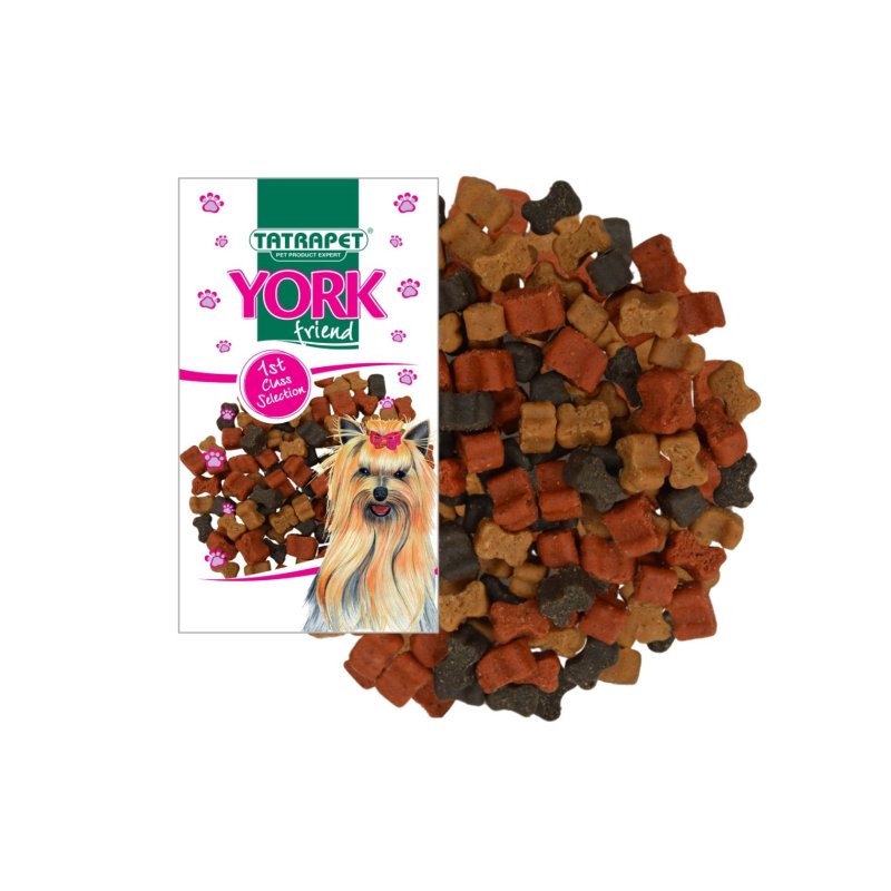 Pochúťka pes kostičky mix 70g YORK friend
