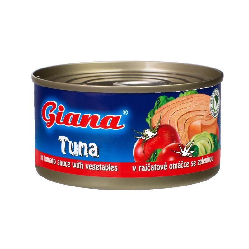 Šalát Tuniak v Paradajkovej omáčke so Zeleninou 185g Giana