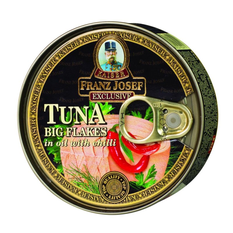 Tuniak kúsky olej s chilli 170g Franz Josef Kaiser