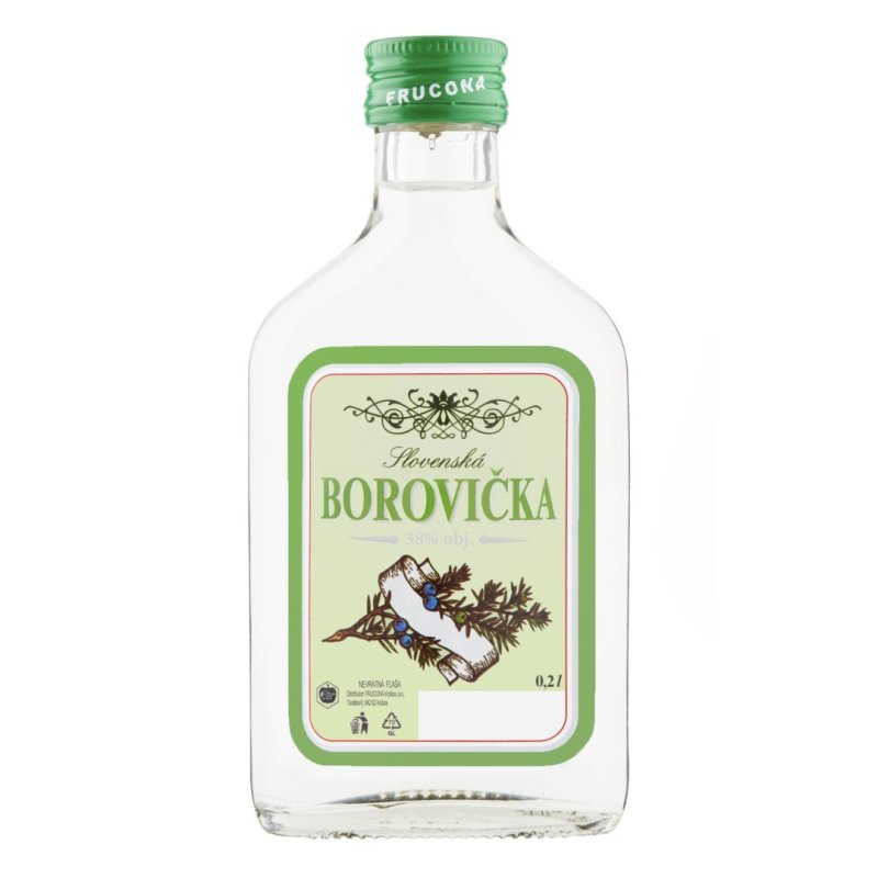 Borovička slovenská 38% 0,2l