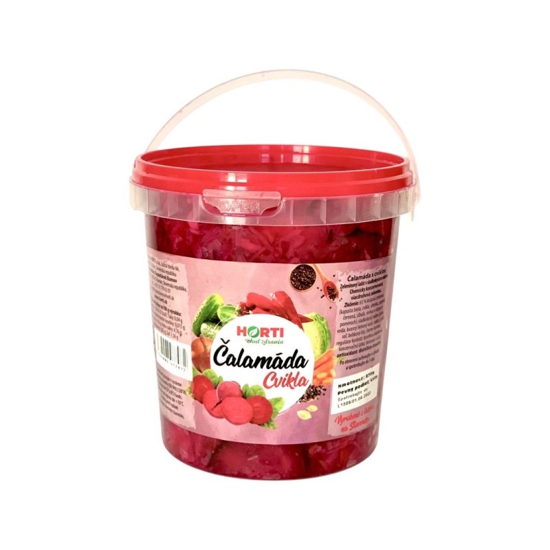 Čalamáda s cviklou - Zeleninový šalát v sladkokyslom náleve 870g