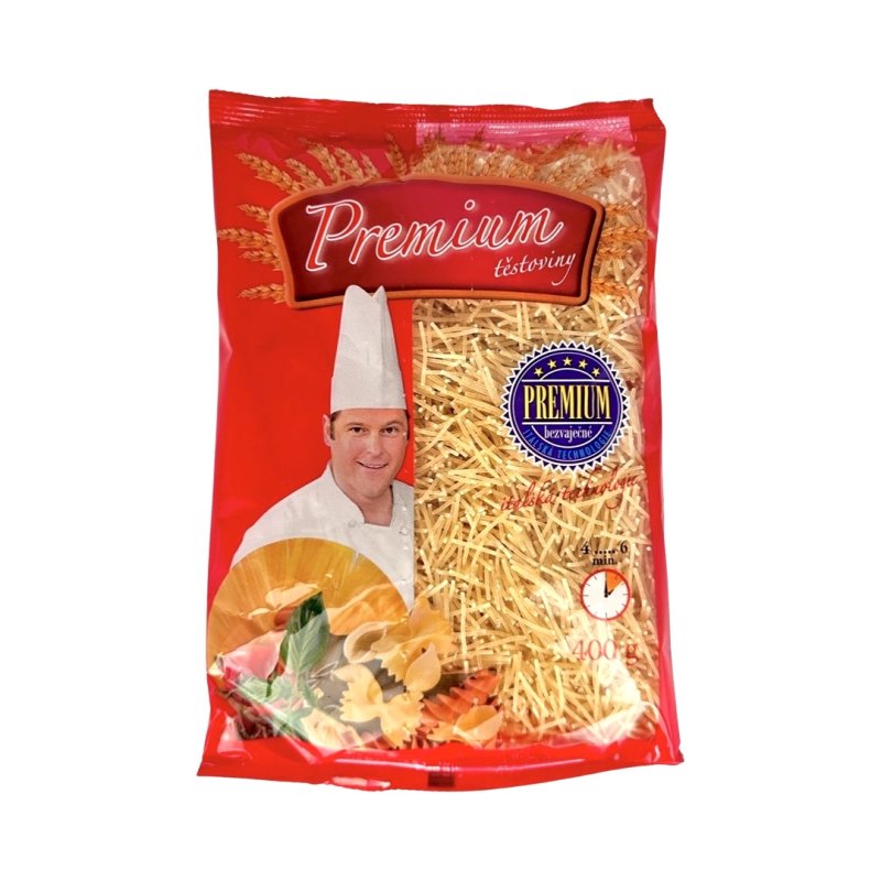 Cestoviny Niťovky vlasové bezvaječné 400g Premium