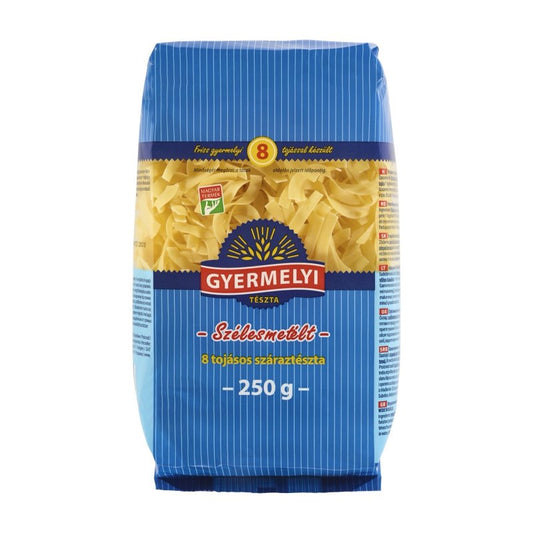 Cestoviny Rezance široké 8 vaječné 250g Gyermelyi