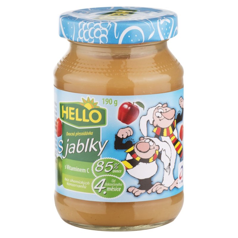 Detská výživa Jablko 190g sklo Hello