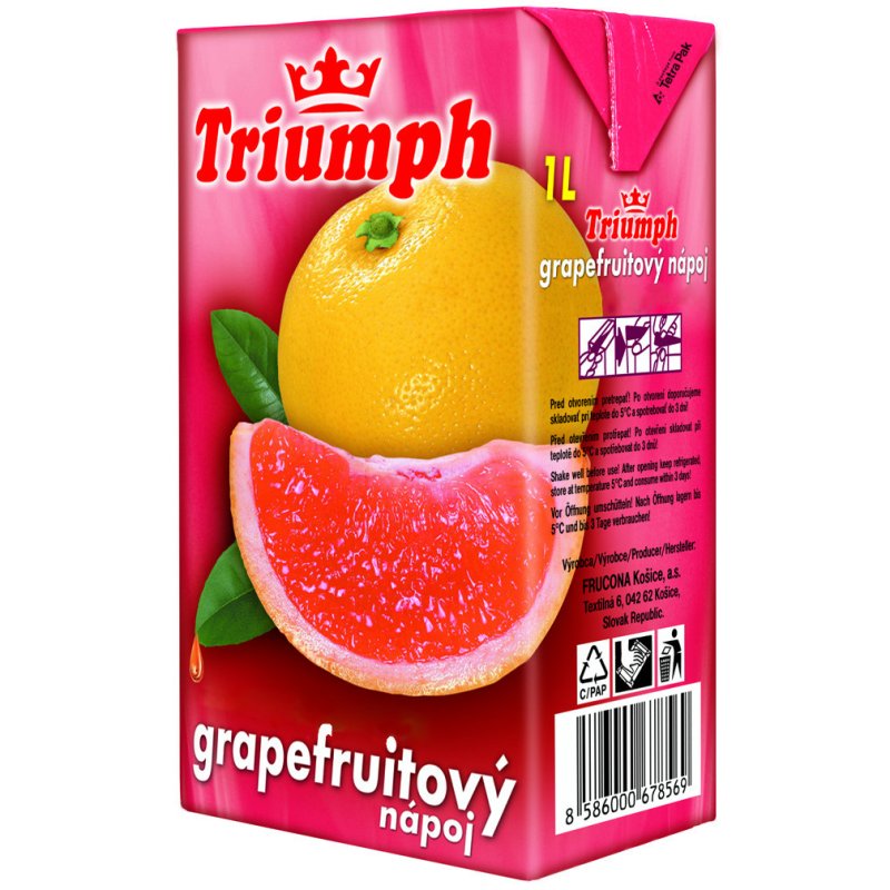 Džús Grapefruit 20% 1l Triumph