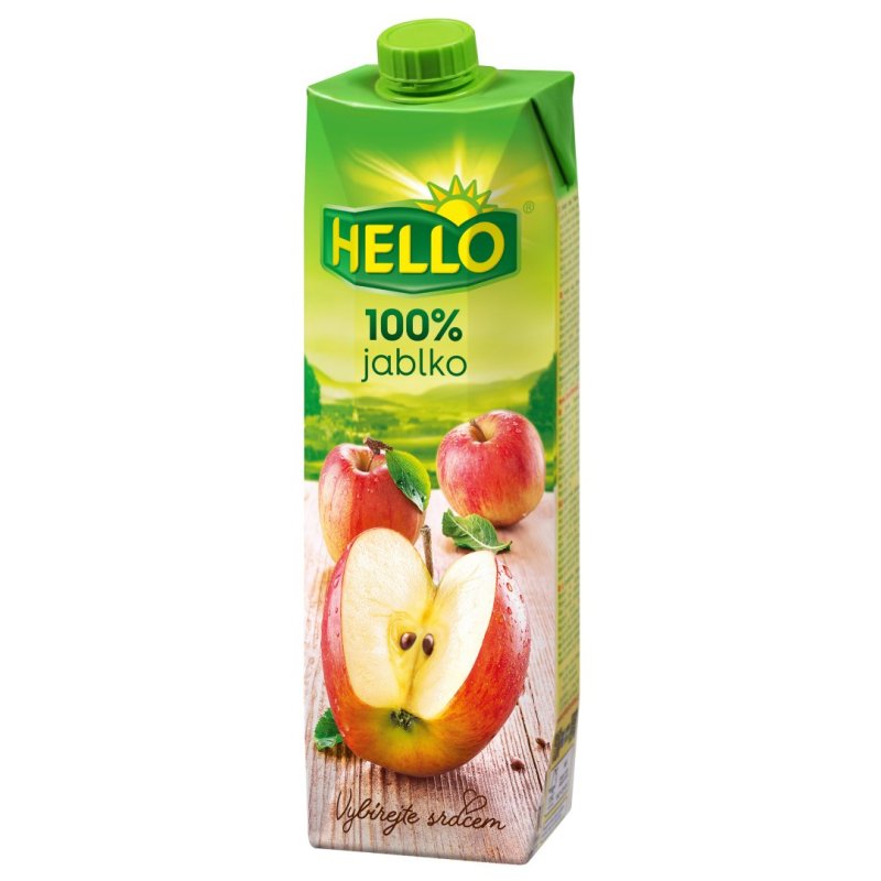 Džús Jablko 100% 1l Hello