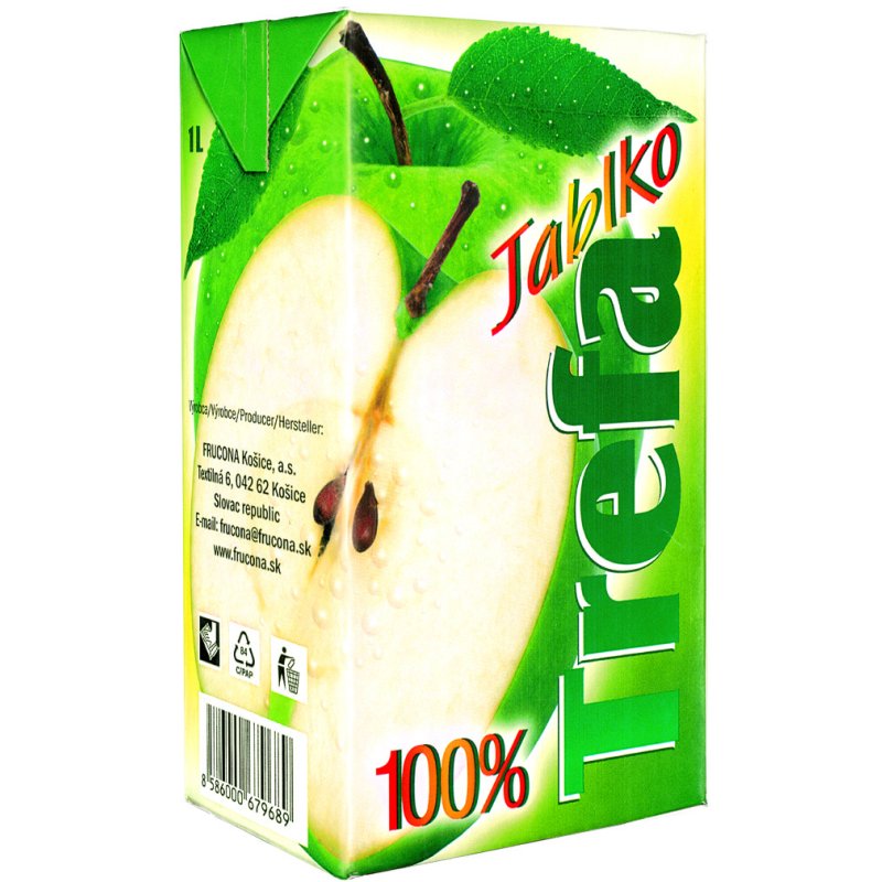 Džús Jablko 100% 1l Trefa
