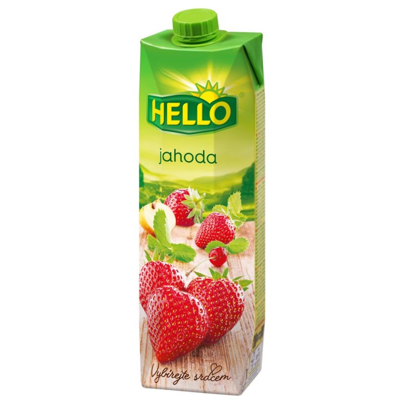 Džús Jahoda 1l Hello