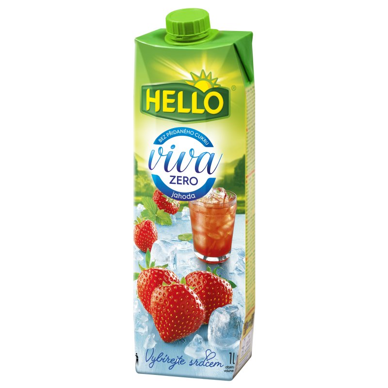 Džús Jahoda 1l Viva Zero Hello TPP