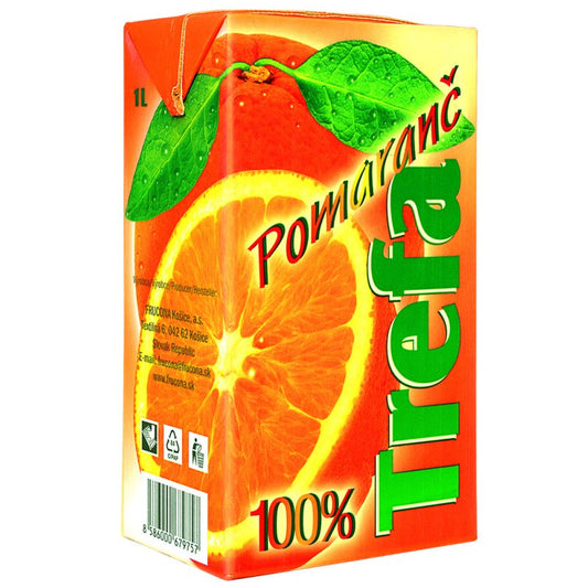 Džús Pomaranč 100% 1l Trefa