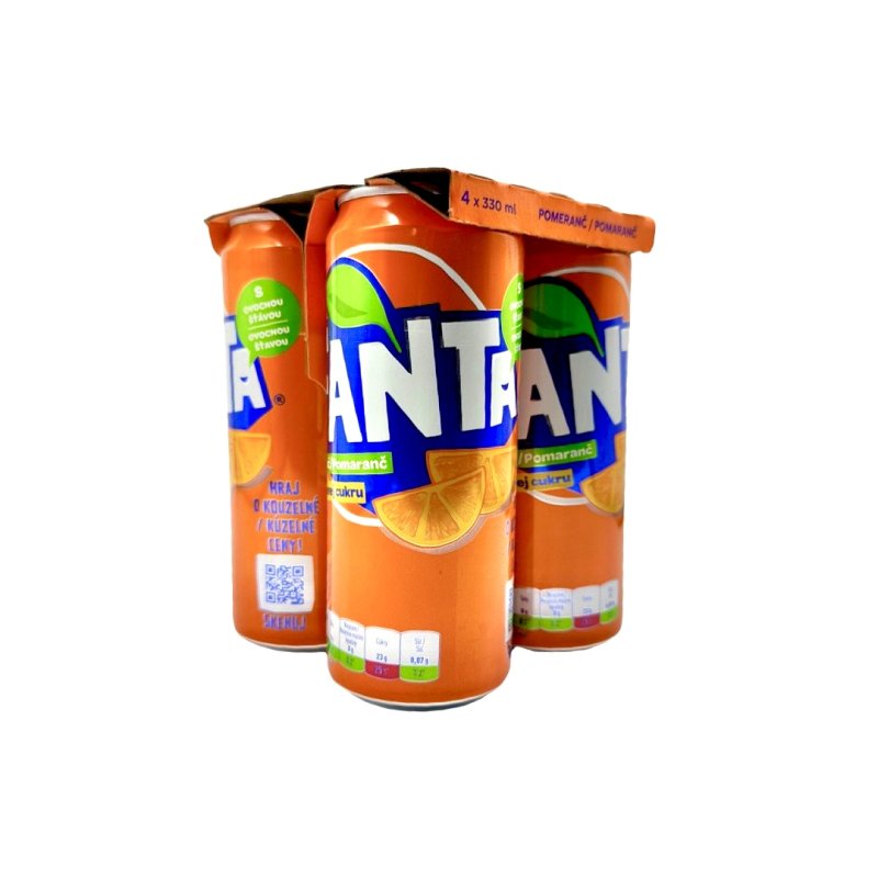 Fanta Orange 4x0,33l plech