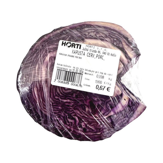 HORTI Porcovaná kapusta červená balené/kg