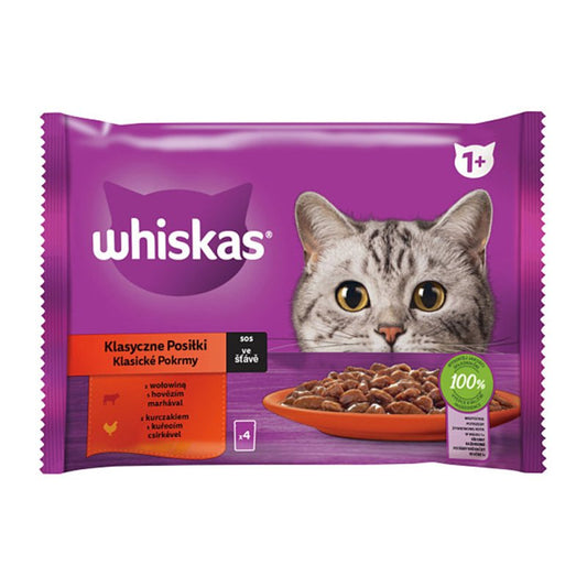 Krmivo Whiskas kapsičky Klasicky vyber 4x85g