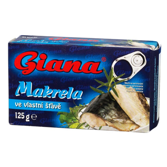 Makrela vo vlastnej šťave 125g Giana