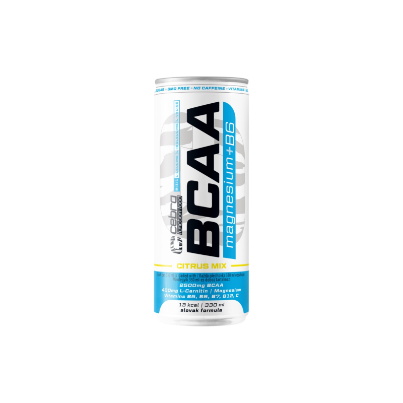 Nápoj BCAA Mg+B6 Citrus mix 330ml plech