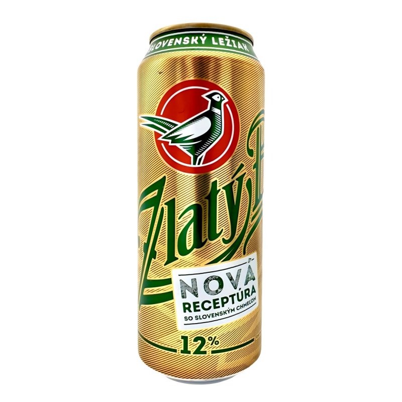 Pivo Zlatý Bažant 12% 0,5l plech