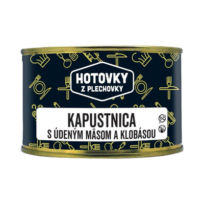 Polievka Kapustnica s údeným mäsom a klobásou 400ml