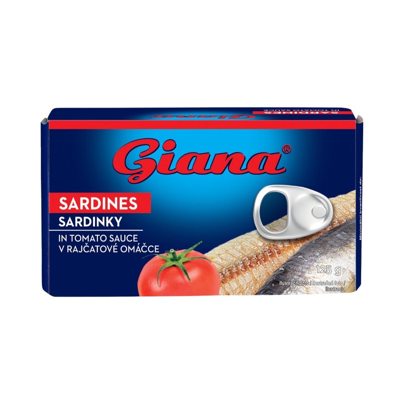 Sardinky v paradajkovej omáčke 125g Giana