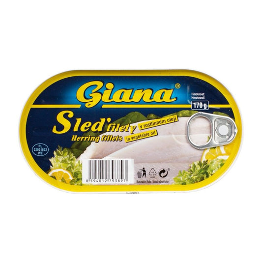 Sleď filety v horčicovej omáčke 170g Giana